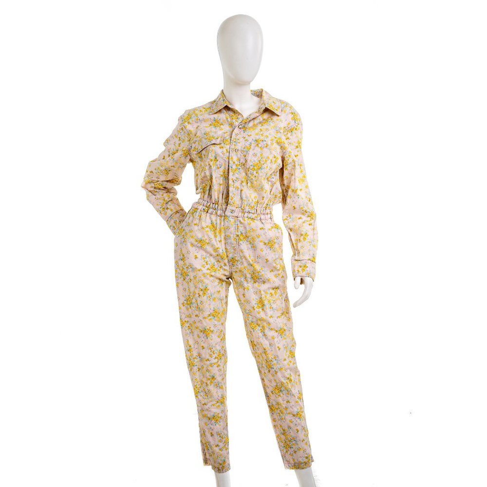 CYNTHIA ROWLEY Floral Print Jumpsuit SMALL